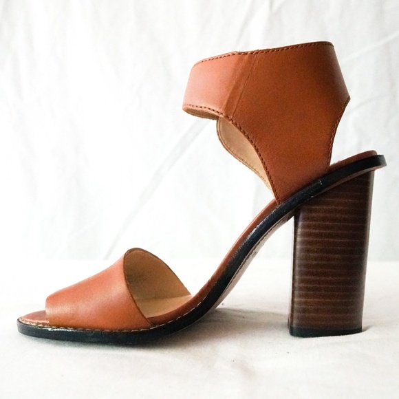 Mango Women 36 Chunky Heel Open Toe Sandal with Ankle Strap - Picture 6 of 16